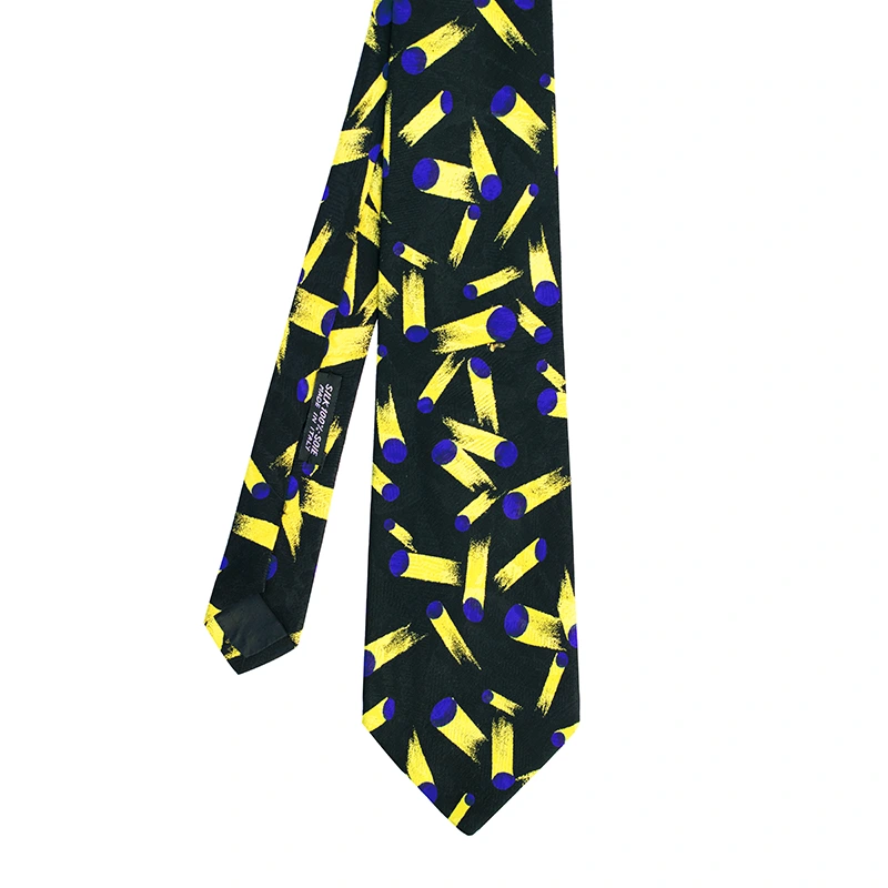DISCO LIGHTS MOTIF ORIGINAL VINTAGE SILK TIE