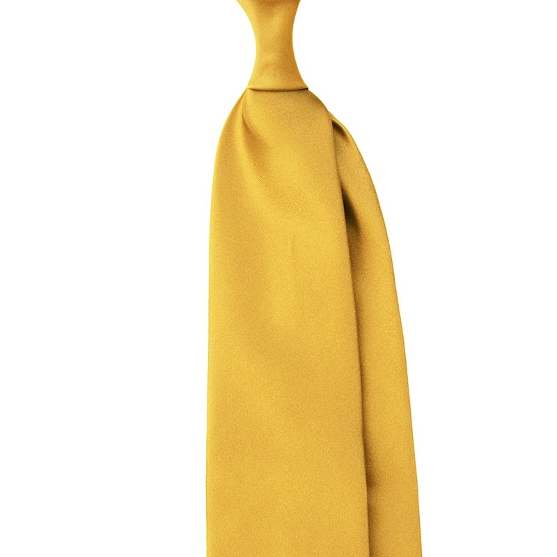 SILK SATIN TIE - YELLOW