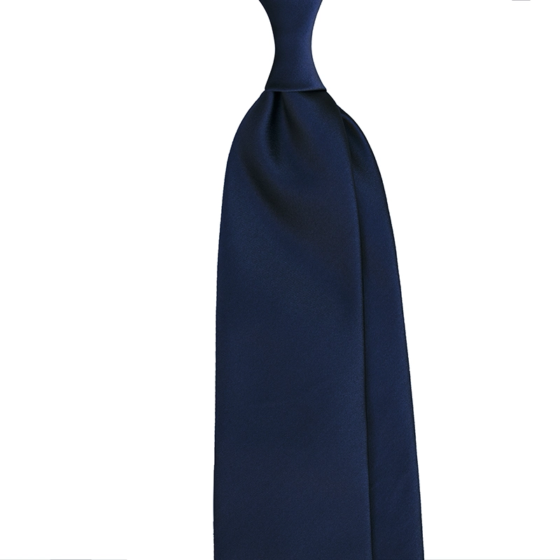SILK SATIN TIE - NAVY